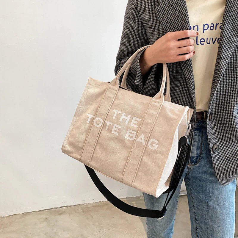 Chic “The Tote Bag” Canvas Shopper — Stylish & Functional - | KSLotuslux