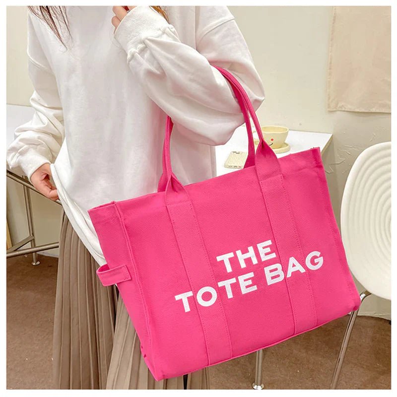 Chic “The Tote Bag” Canvas Shopper — Stylish & Functional - | KSLotuslux