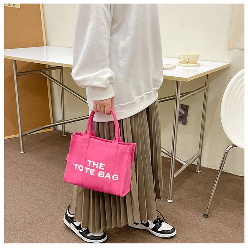 Chic “The Tote Bag” Canvas Shopper — Stylish & Functional - | KSLotuslux