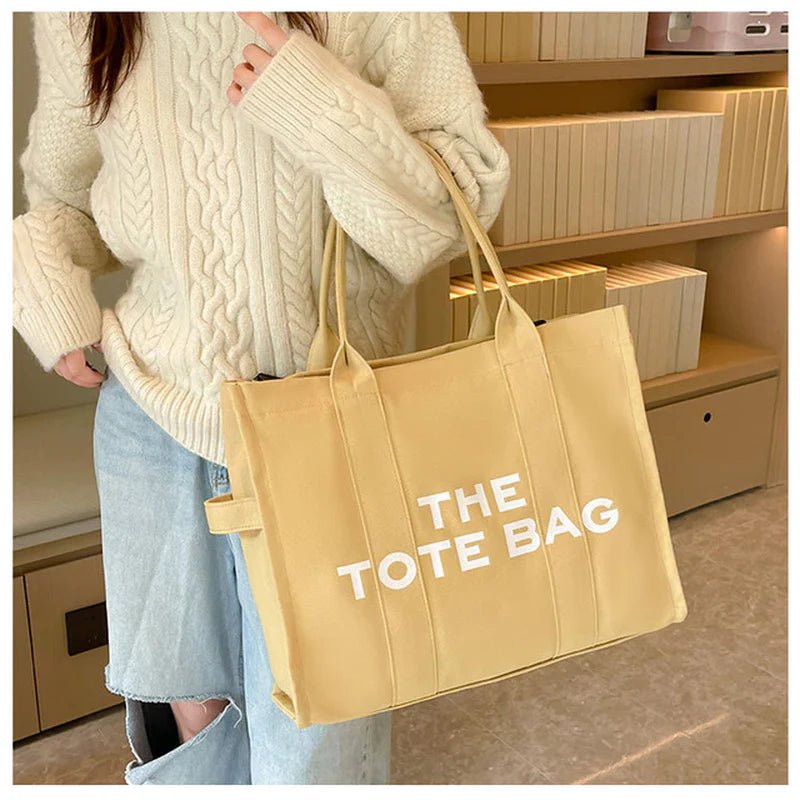 Chic “The Tote Bag” Canvas Shopper — Stylish & Functional - | KSLotuslux