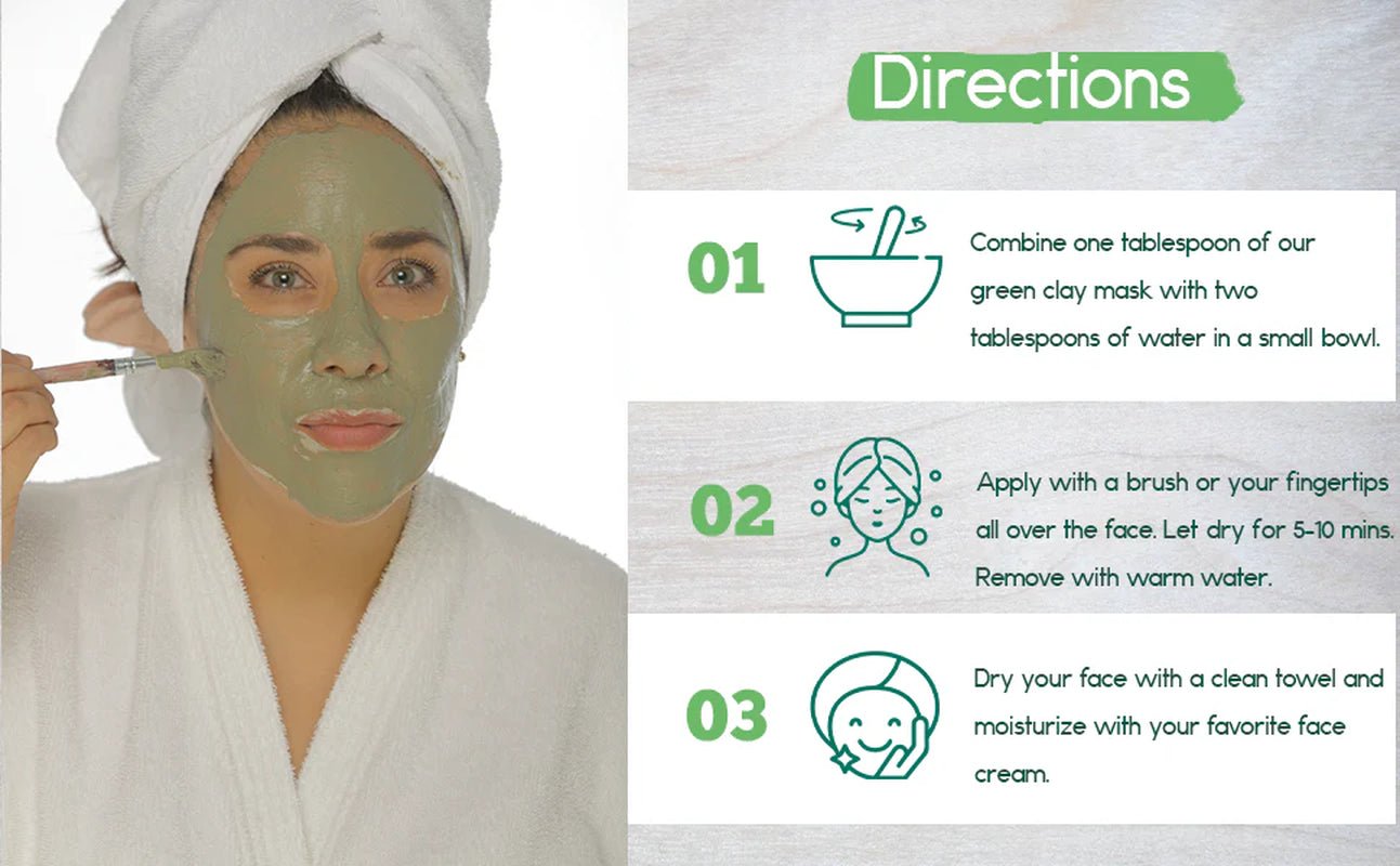 Clarifying Green Clay Face Mask - Skincare | KSLotuslux