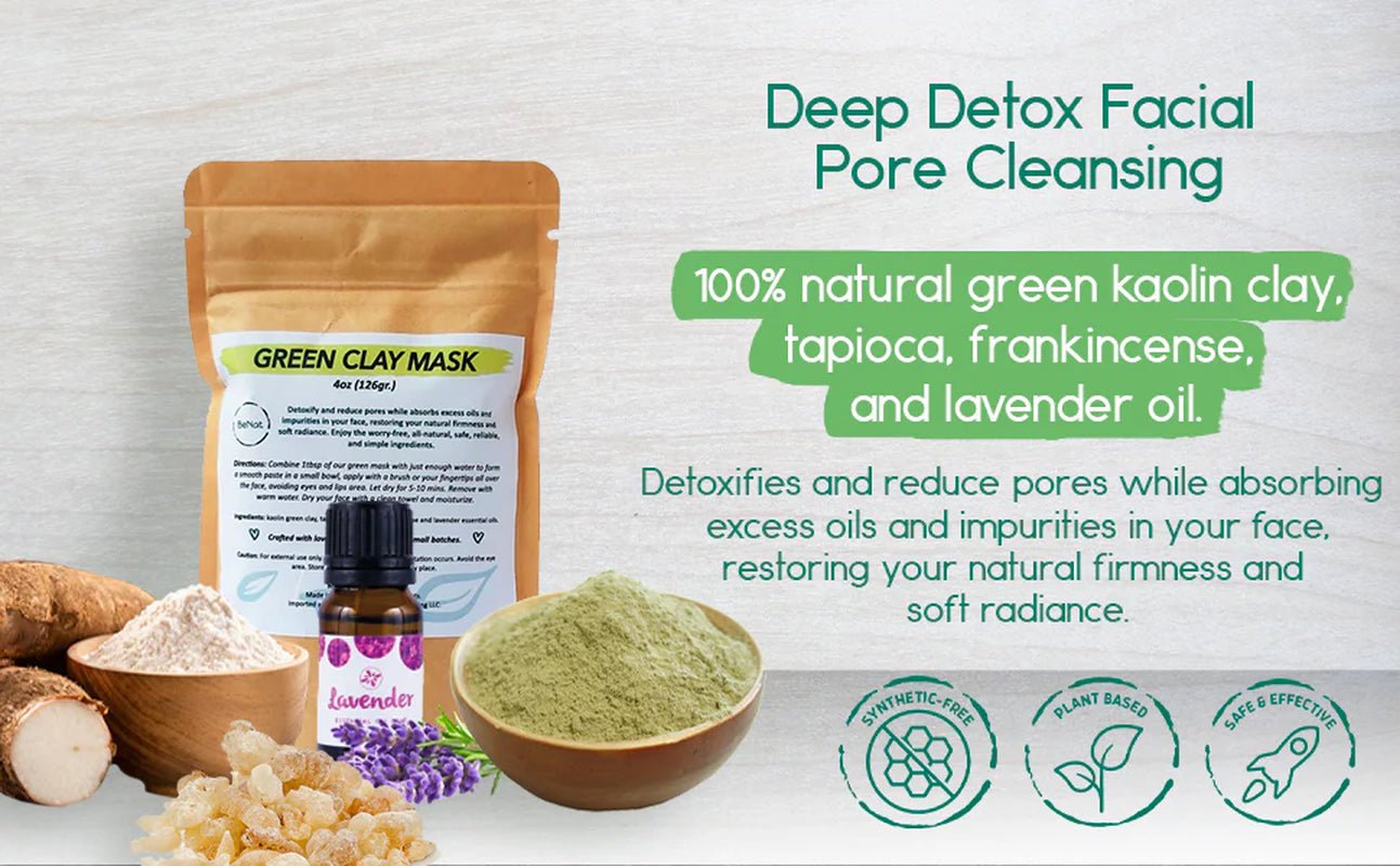 Clarifying Green Clay Face Mask - Skincare | KSLotuslux