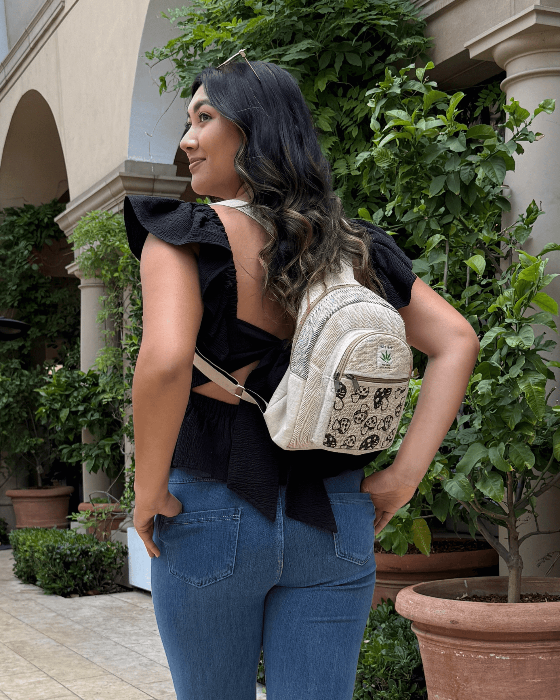 [Mini] Hemp Mushroom Backpack