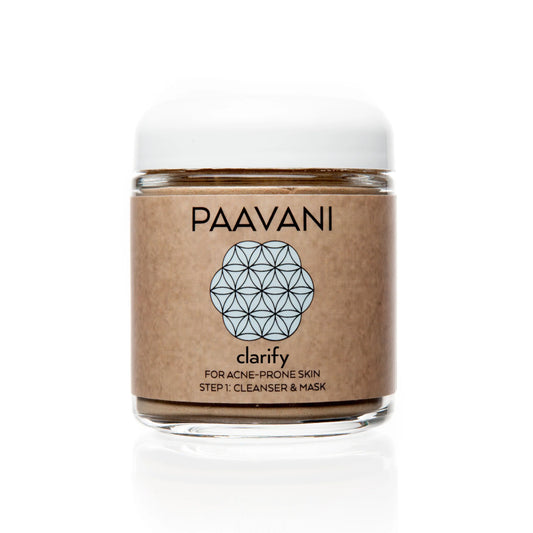  Clarify Cleanser & Mask – Plant-Based Powder for Clear Skin (Ayurveda-Inspired)