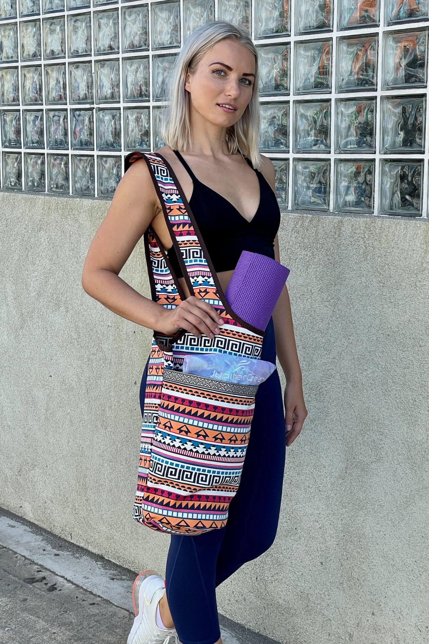 Yoga Mat/Pilates Tote – Large Pockets, Fits Most Sizes