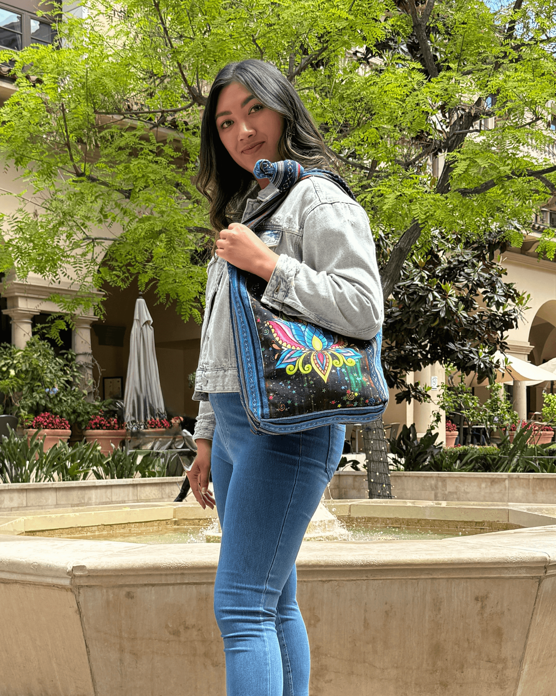 Lotus Hobo Bag