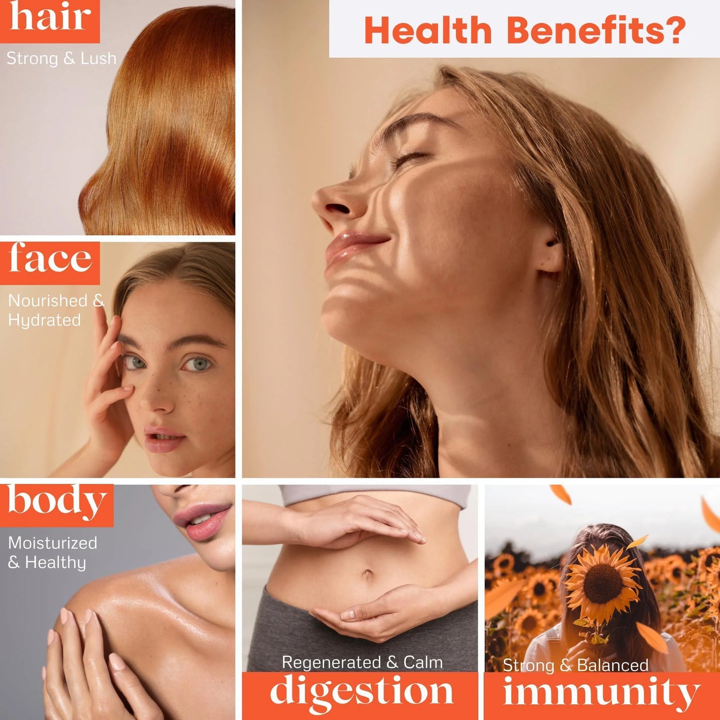  Organic Sea Buckthorn Oil – Cold-Pressed 1oz | For Face, Hair & Body