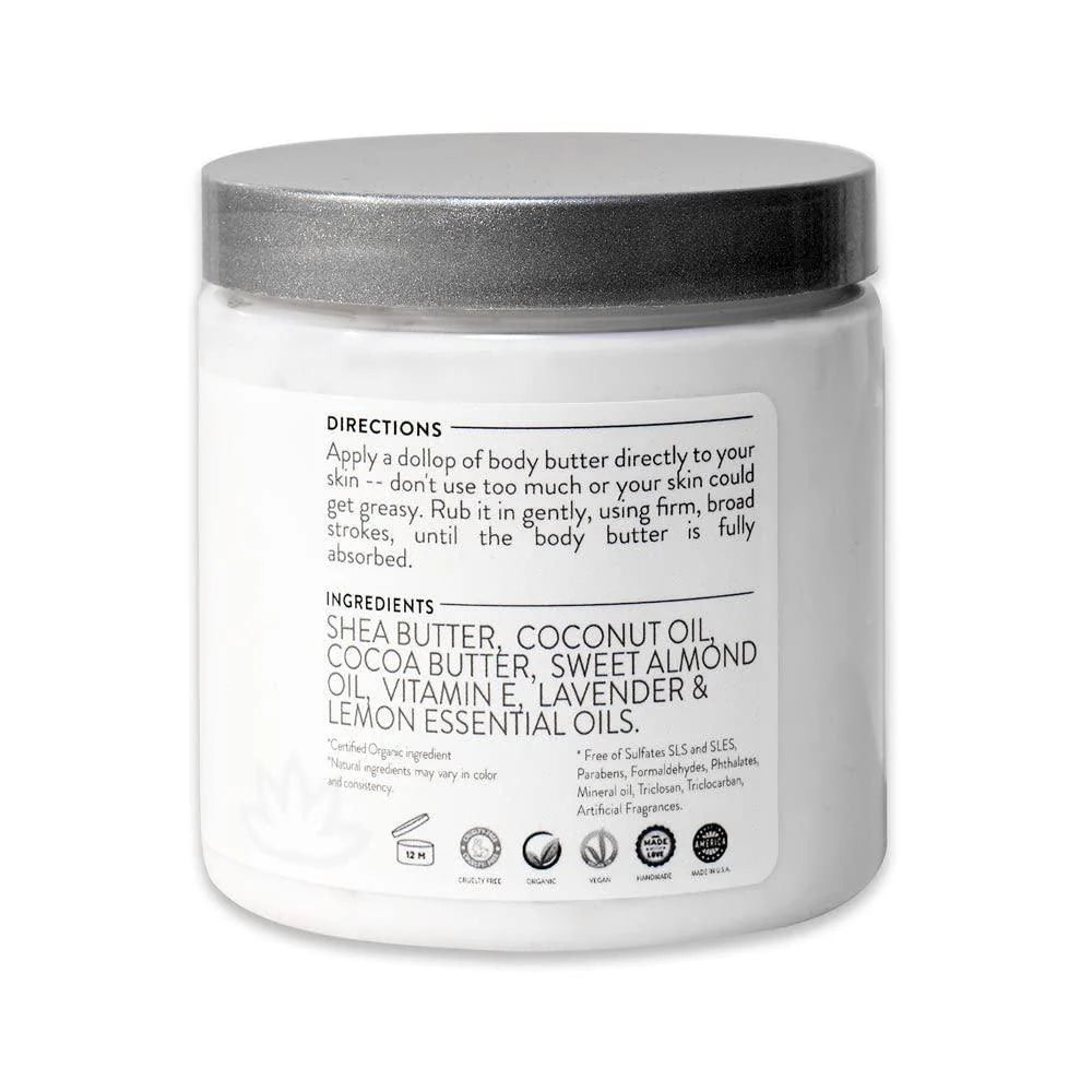 Spiced Pumpkin Pie Scent Organic Whipped Body Butter Vegan 24 Hr Hydration 8 Oz