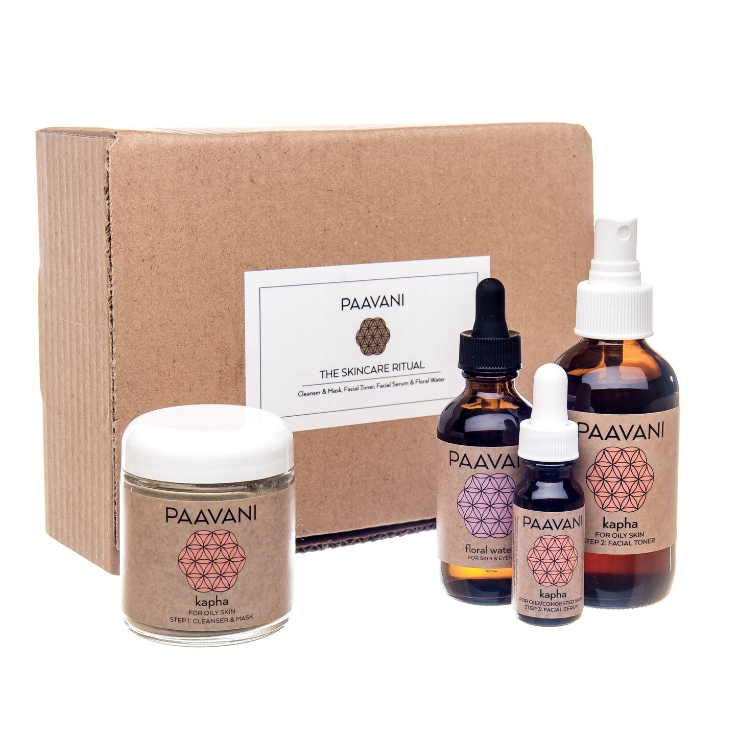 Kapha Skincare Set – Ayurvedic Herbal Routine for Oily Skin Needing a Refresh - | KSLotuslux