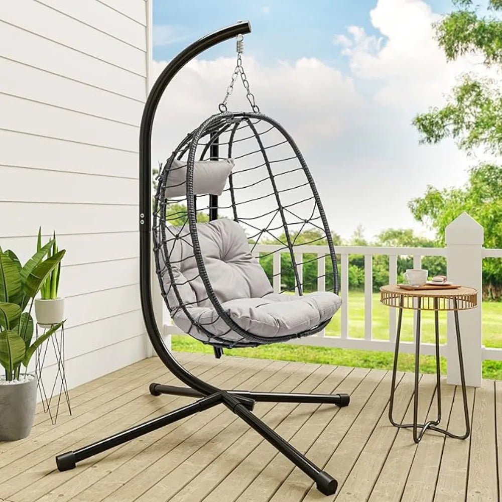 Relax in style with this cozy hanging egg chair! - | KSLotuslux