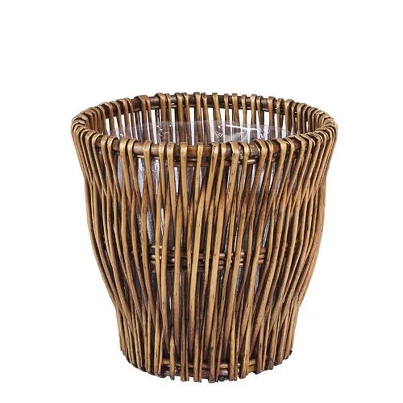 Small Reed Willow Waste Basket - | KSLotuslux
