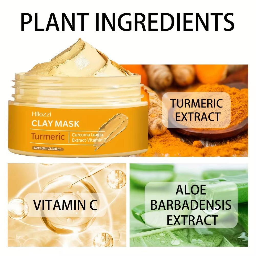 Turmeric Clay Face Mask for Dark Spots & Acne – Deep Cleansing & Skin Brightening - Skincare | KSLotuslux