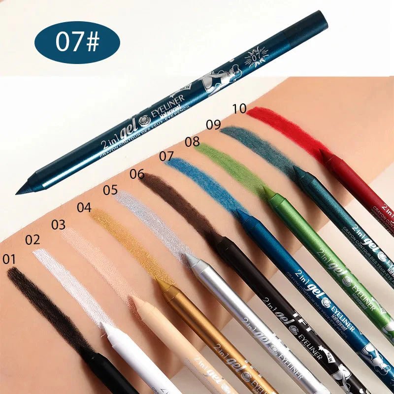 Waterproof Gel Eyeliner Pencil | Long-Lasting, High-Pigment Colors - | KSLotuslux