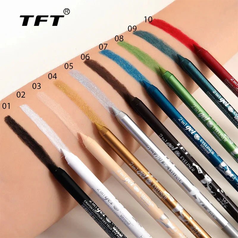 Waterproof Gel Eyeliner Pencil | Long-Lasting, High-Pigment Colors - | KSLotuslux