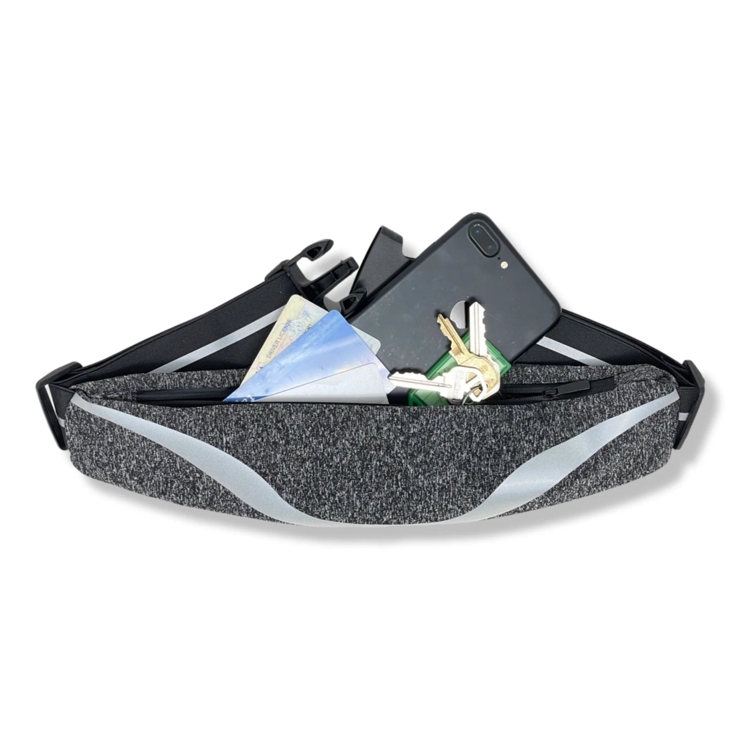 Water‑Resistant Running Belt with Reflective Strip - | KSLotuslux