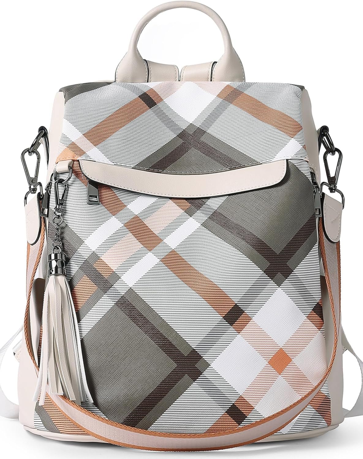 Women’s Backpack Purse Made from soft, durable PU (polyurethane) leather with Tassel - | KSLotuslux