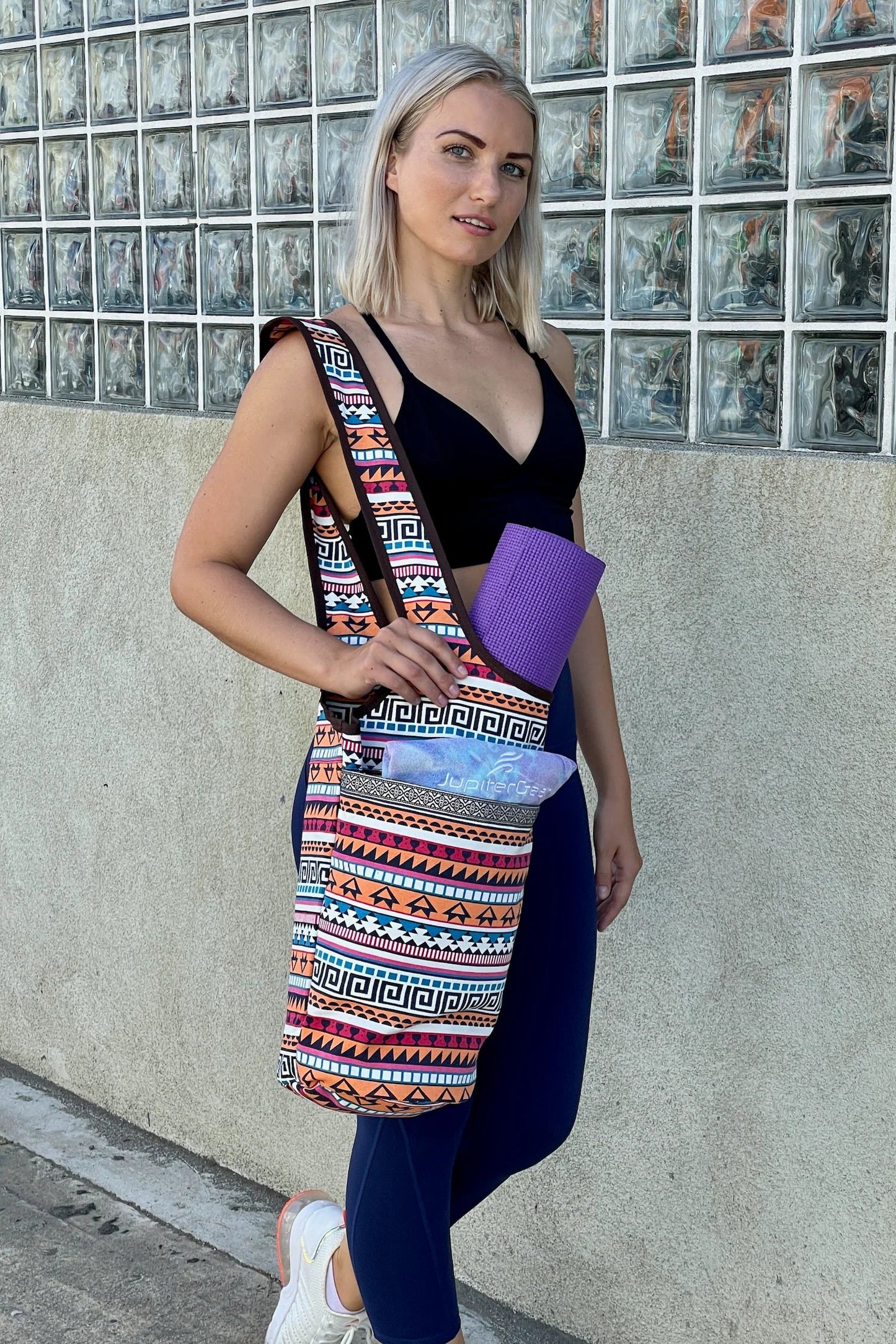 Yoga Mat/Pilates Tote – Large Pockets, Fits Most Sizes - | KSLotuslux
