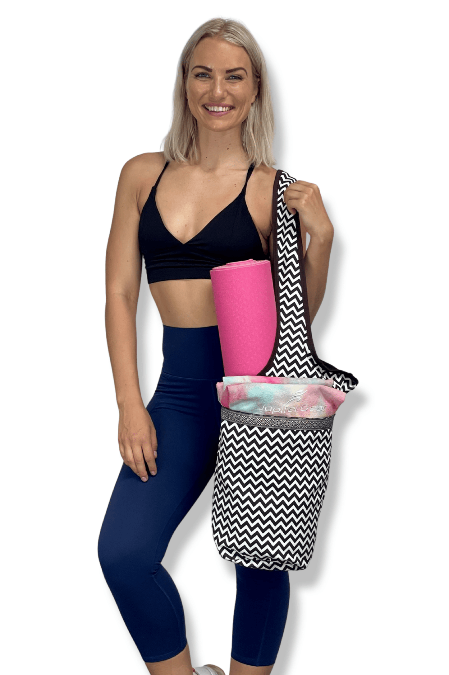 Yoga Mat/Pilates Tote – Large Pockets, Fits Most Sizes - | KSLotuslux